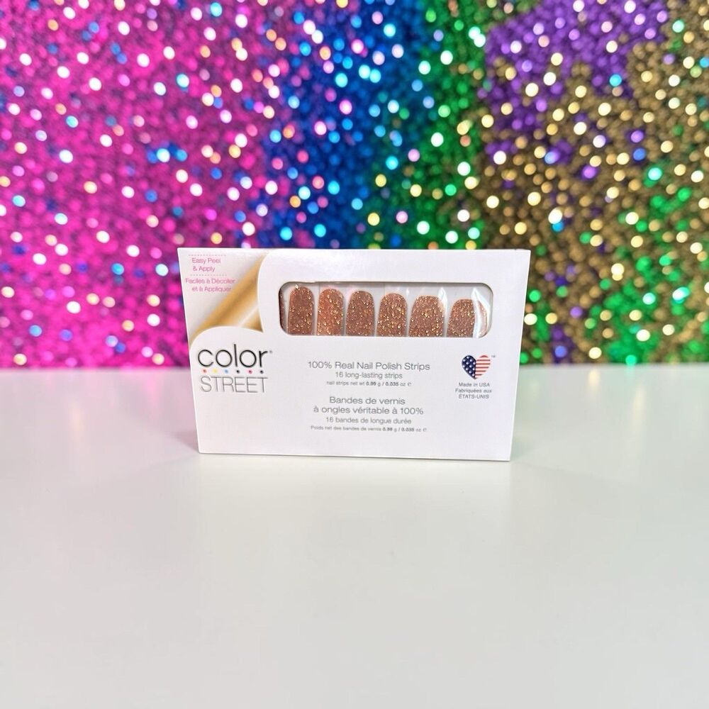 Color Street 100% Real Nail Polish Strips 16 ct in Sahara Jewel New in Package